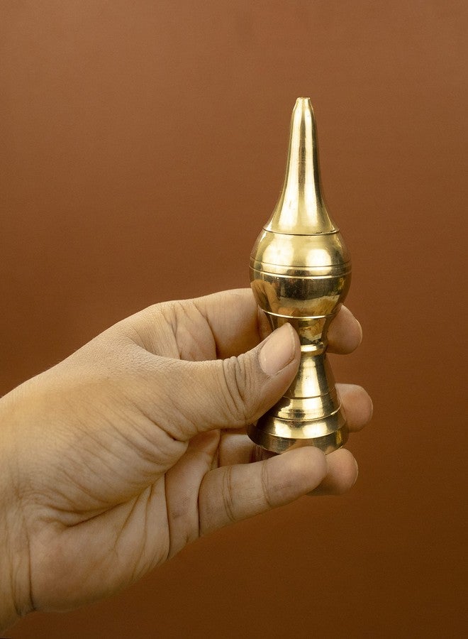 Spillbox رأس معبد نحاسي تقليدي مصنوع يدويًا من كالاش | جوبورام كالاسام | ثازيكاكودام | كومبهام | بورناكومبا بيتال وود - معبد المنزل كالاسام - موغالي كالاس - Image 4